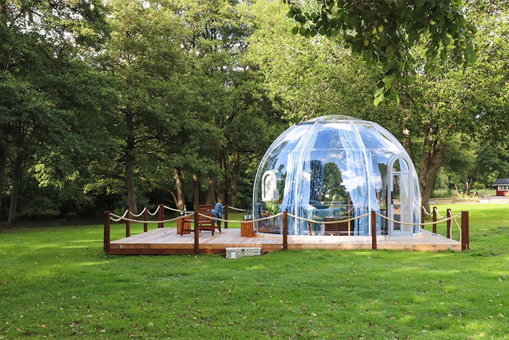 Glamping Outdoor Modular Dome House Redefining Glamping in the Swedish Wilderness (1)
