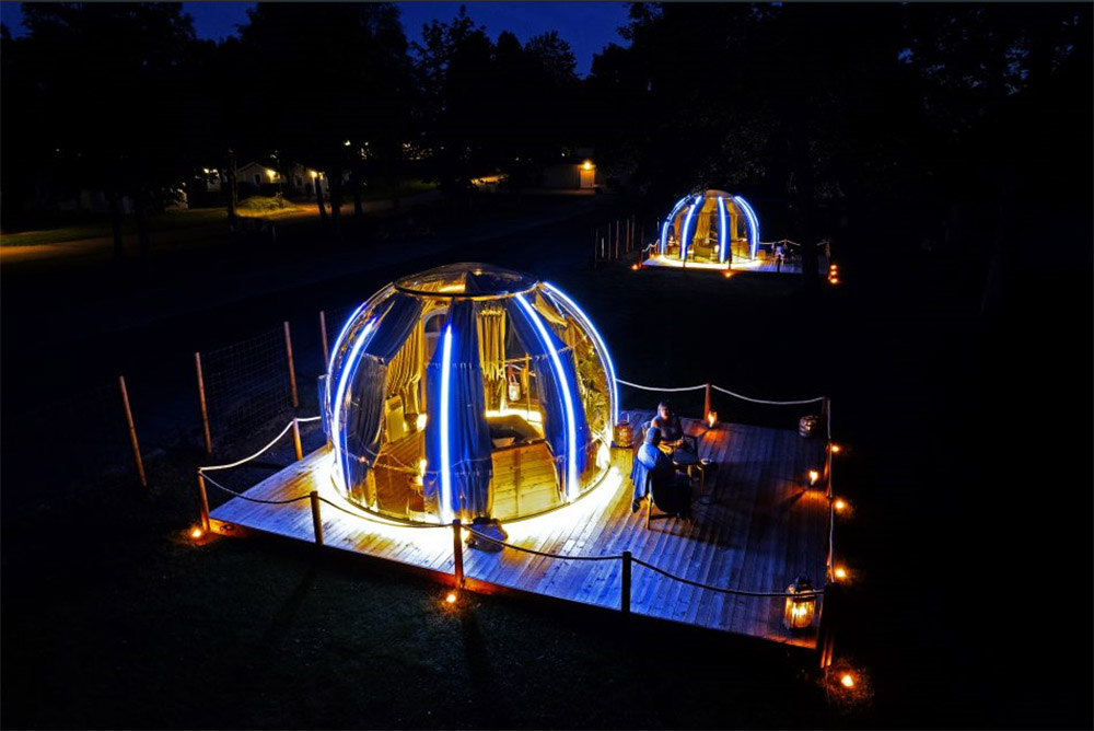 Glamping Outdoor Modular Dome House Redefining Glamping in the Swedish Wilderness (7)