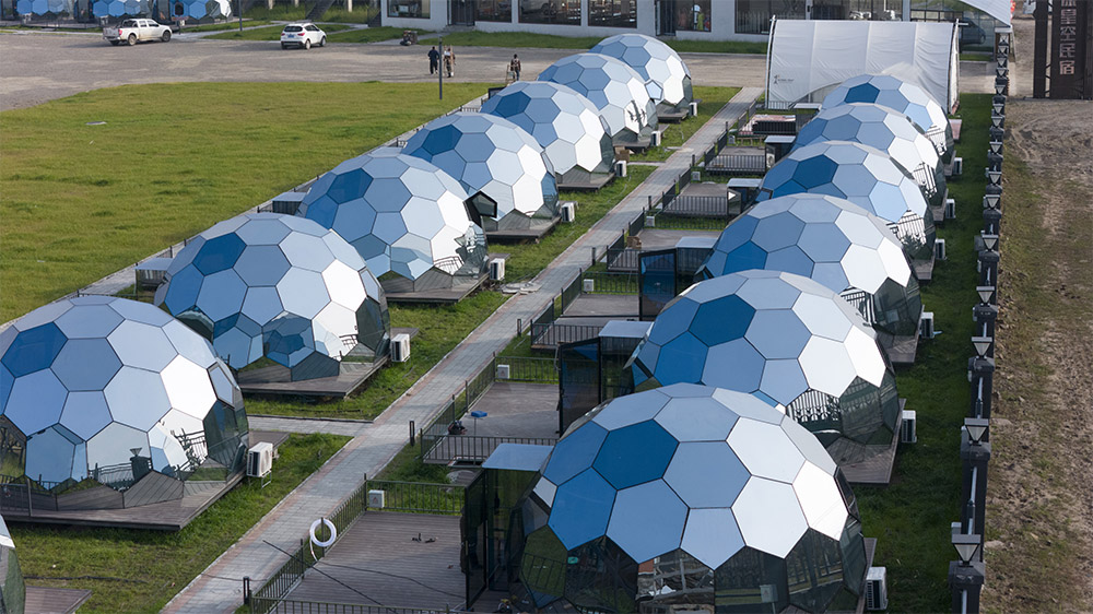 High-Altitude Starry Sky Retreat The Double Layer Glass Dome for Northern Lights Viewing Project in Sichuan (3)