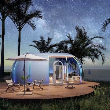 L5.0M Clear Outdoor Prefab Glamping Tent
