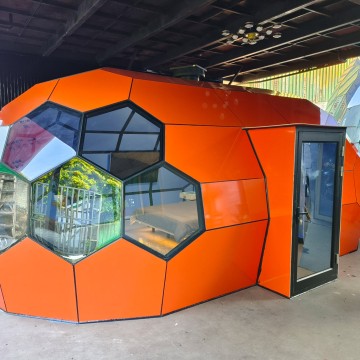L8.0M Oval Double Layer Glass Glamping Dome