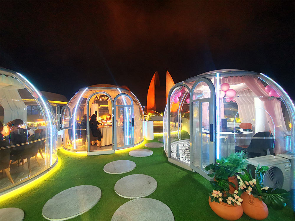 Luxury Igloo Dining Dome House A Premier Dining Experience at Zhuhai's Sun Moon Lake Opera House (2)
