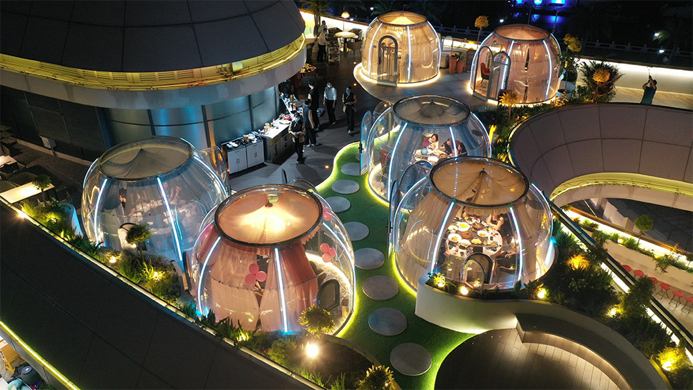 Luxury Igloo Dining Dome House A Premier Dining Experience at Zhuhai's Sun Moon Lake Opera House (5)