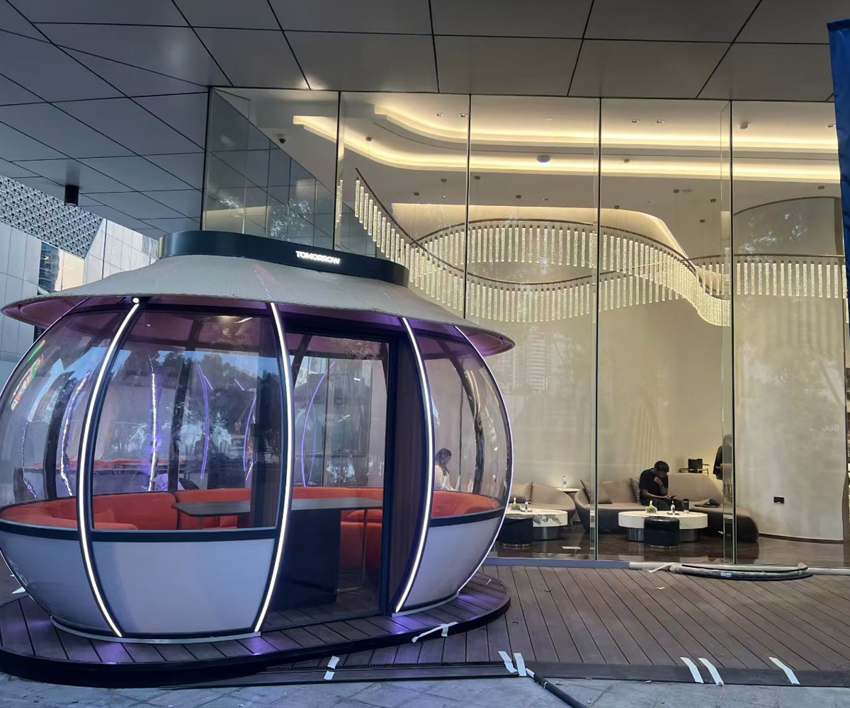New Design Outdoor Luxury Dining Pod Dome (5)