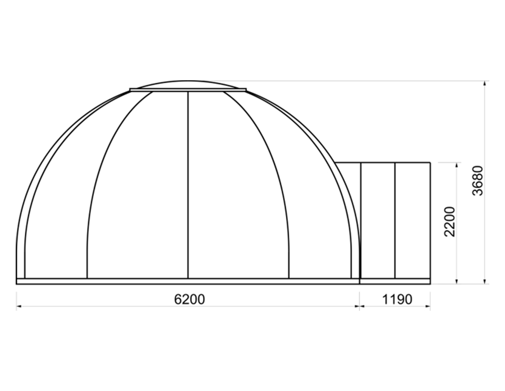 New Design PC Double Layer Insulated Dome size (1)
