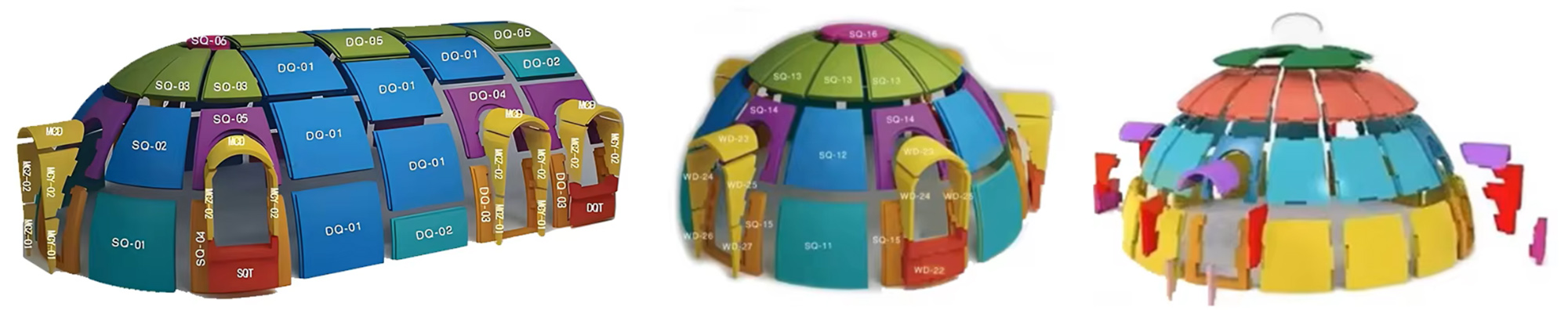Polystyrene Foam Eco EPS Prefab Dome k