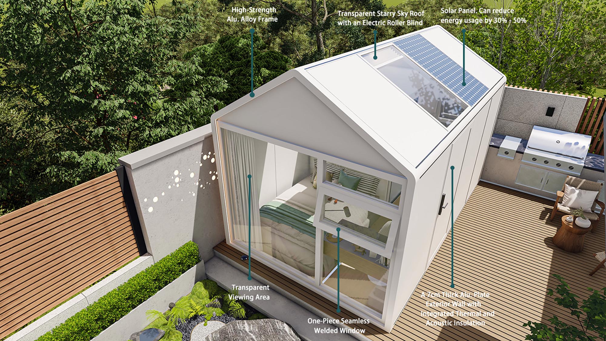 Prefab Luxury Cabin Space Capsule House Details