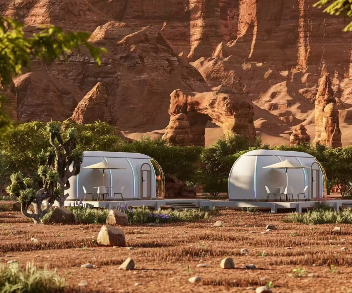 Skycamp präsentiert Luxus-Glamping-Kuppel für Sternenbeobachtung