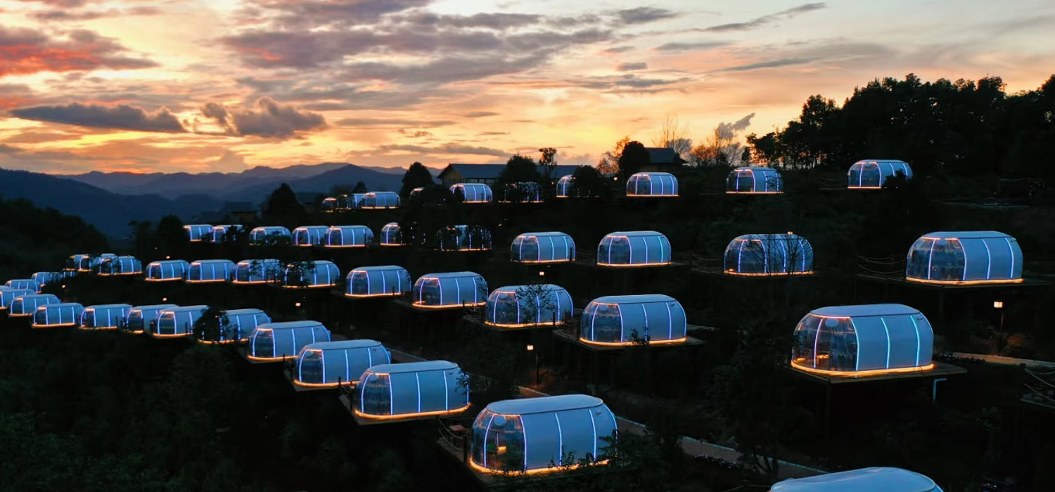 Redefining Outdoor Serenity The Luxury Oval Star Glamping Pod Dome (4)