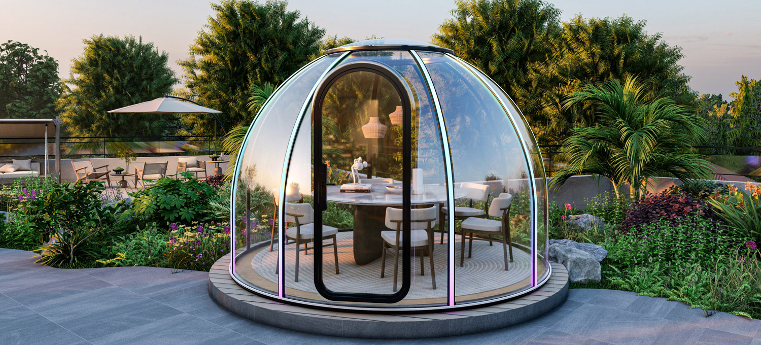 Revolutionizing Outdoor Dining The All-New 360D Clear Polycarbonate Dining Dome (2)
