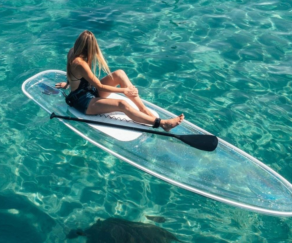 Dive Into a New Dimension of Paddling: The Crystal Clear Polycarbonate Paddle SUP Board