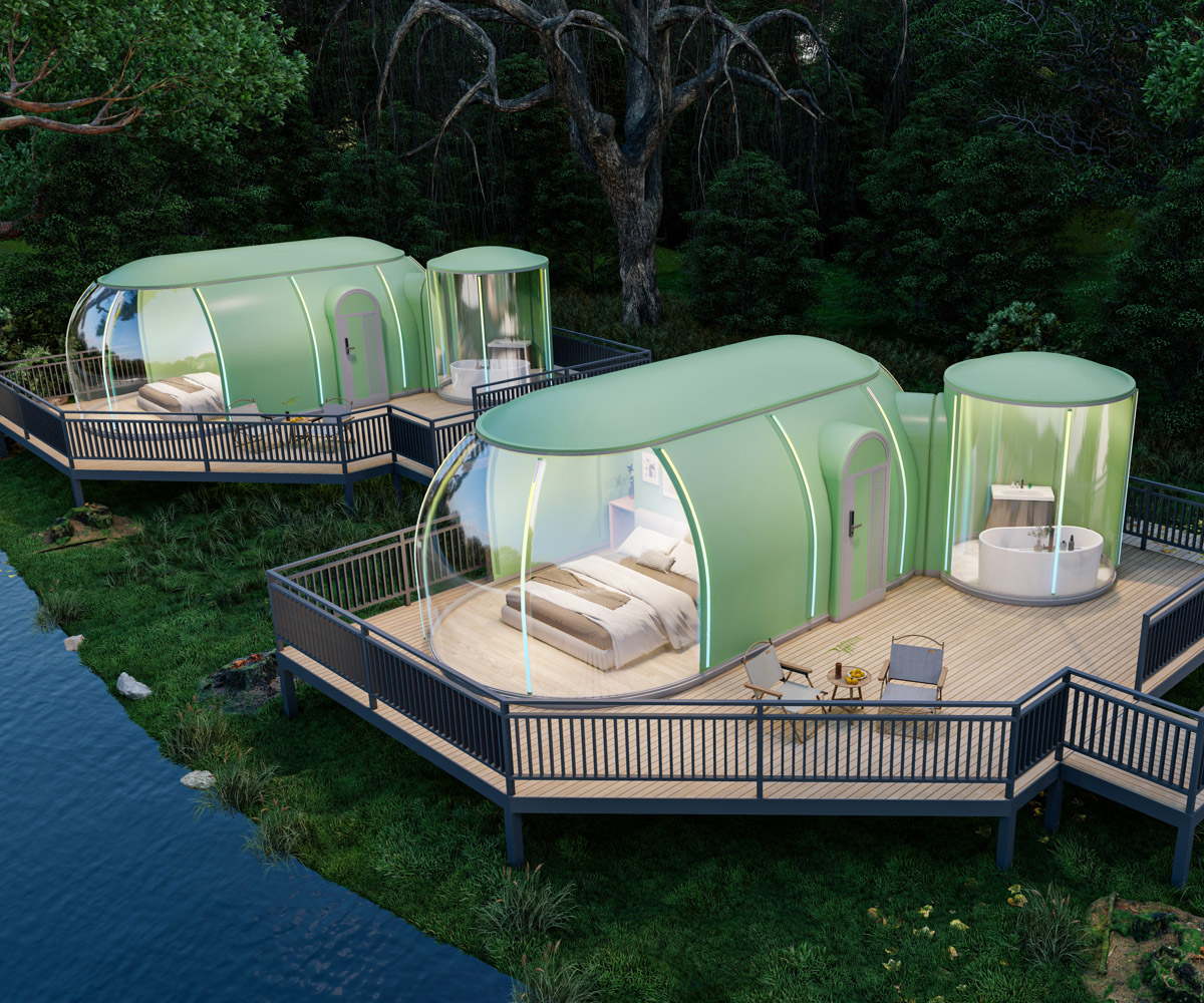 Skycamp introduces prefabricated glamping accommodation