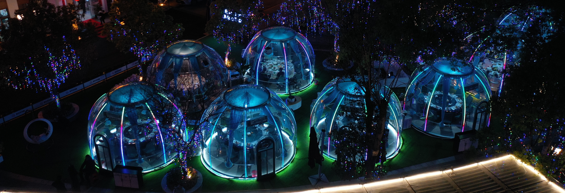 Outdoor Clear Plastic Dining Domes: Redefining Family Gatherings in the Heart of Shanghai