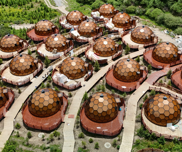 Skycamp at Glamping Show Americas: Showcasing the Top Rated Glass Dome House Solution from China for Luxury Resorts