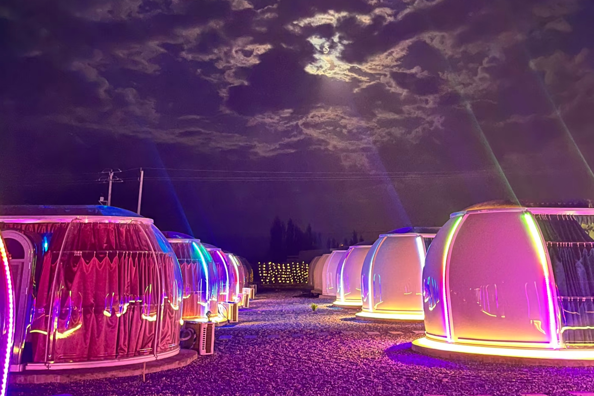 Oval Star Polycarbonate Tent Dome Project in Tibet: A Transparent Oasis Amidst the High Peaks