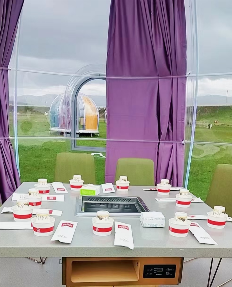 Transparent Restaurant Dome