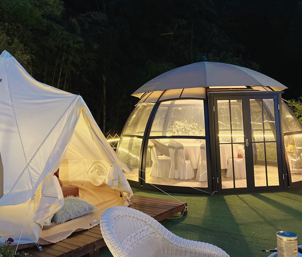 Polycarbonate Dome with Sunshade