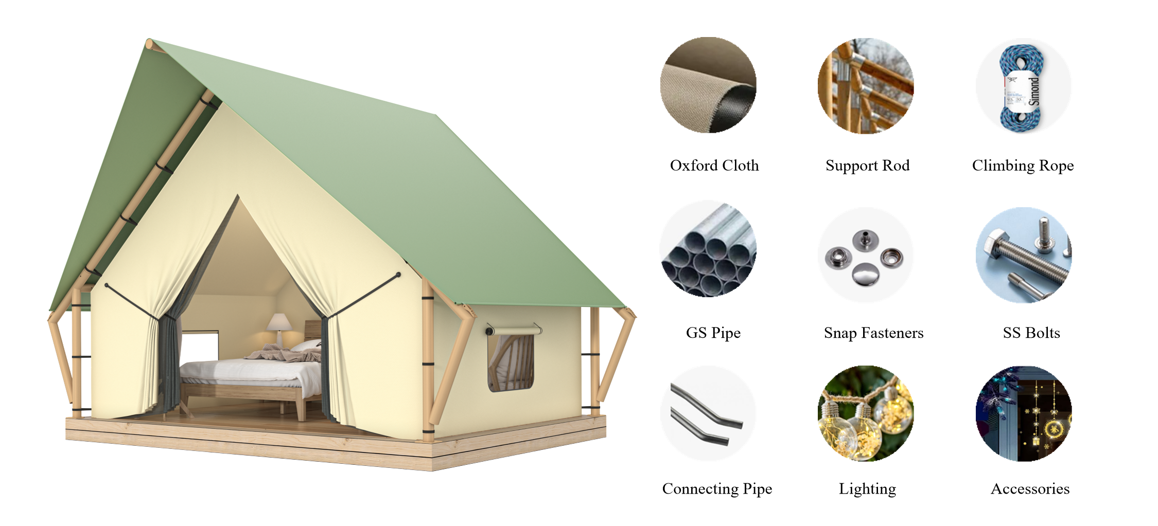 Safari Tent Product Display