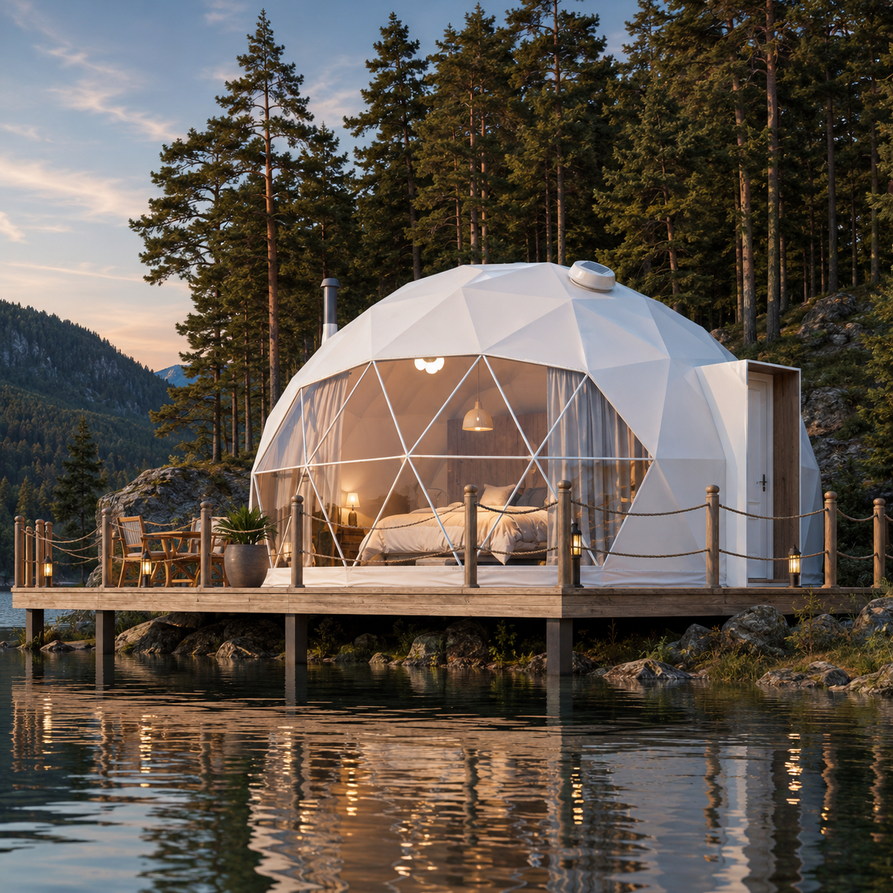 D8.0M Eco Resort Igloo PVC Tarpaulin Dome