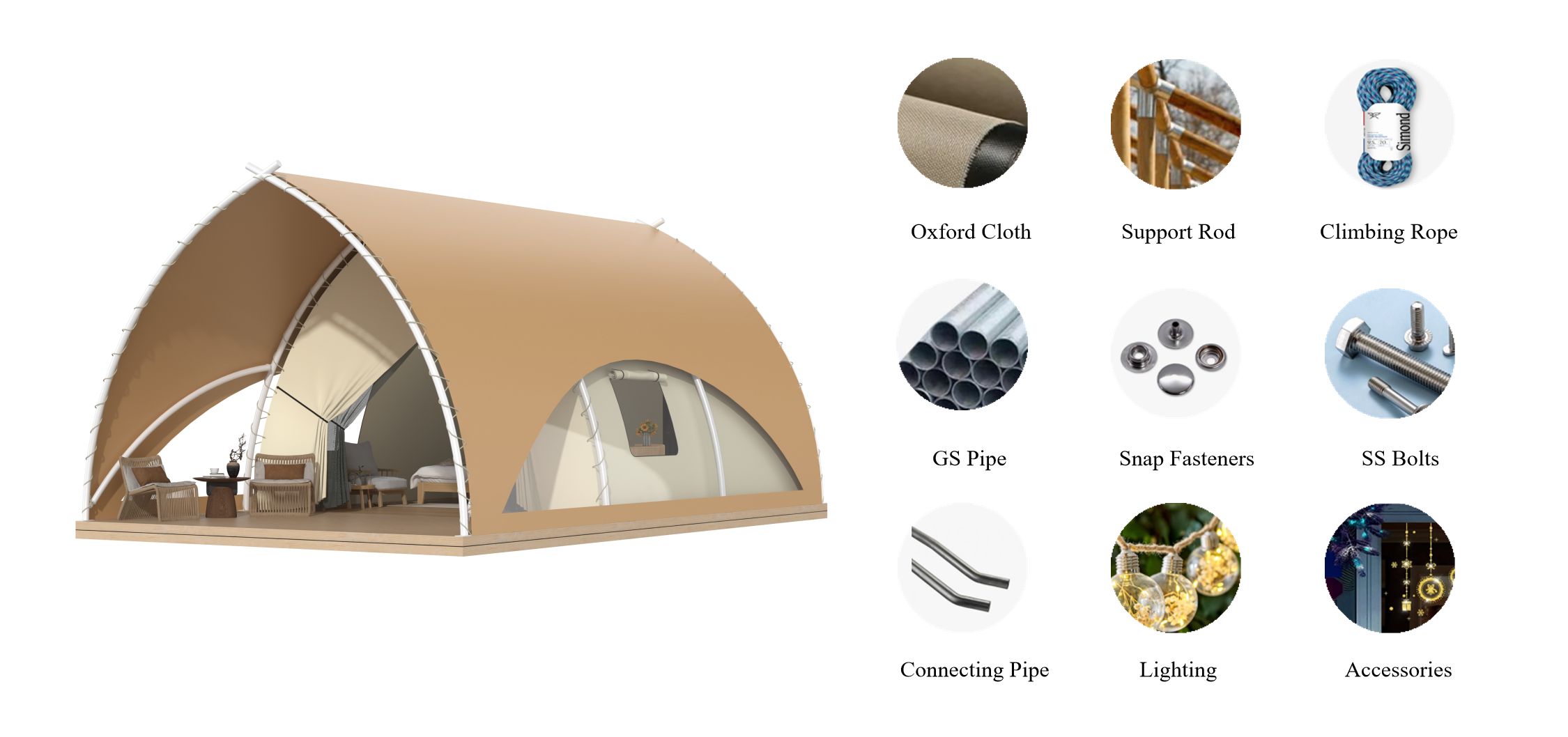 African Safari Camping Tent