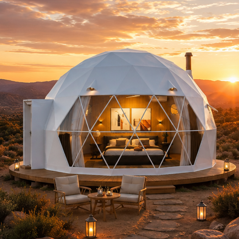 D7.0M Bubble Geodome PVC Dome Prefab House
