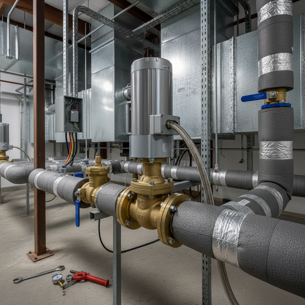 Actuated Valve For HVAC Systems