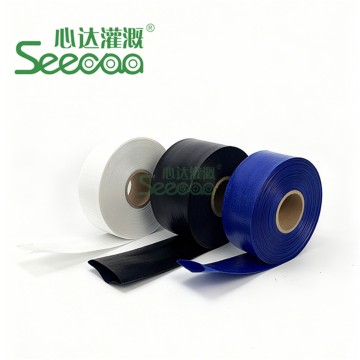 Manguera plana de PE de baja presión para riego, manguera flexible para agricultura y tuberías de descarga de agua en general.