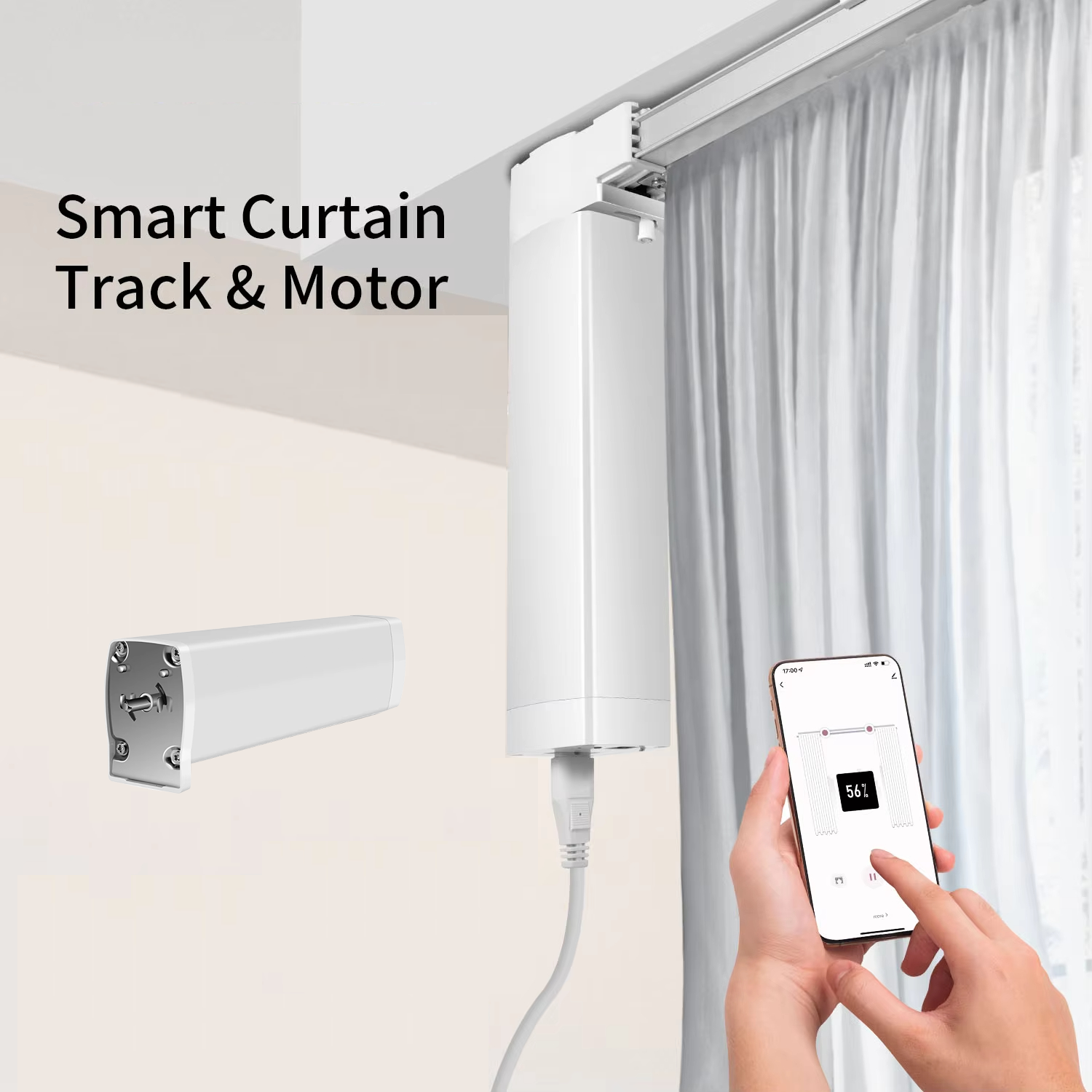 WIFI Smart Spliced Curtain Track Motor Sets