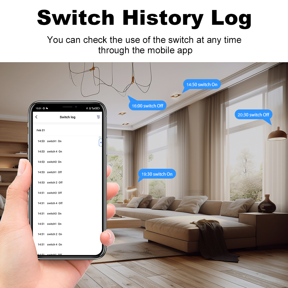 4 Switch Smart Light Switch