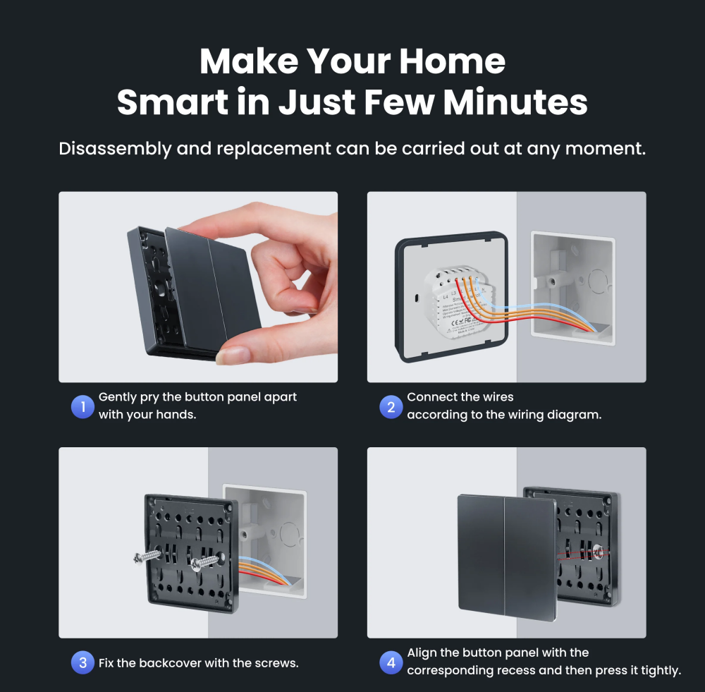 4 Switch Smart Light Switch