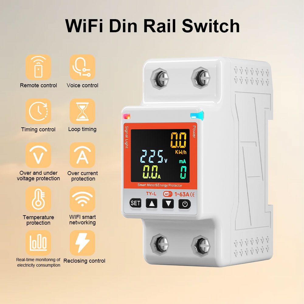 Din Rail Wifi Smart Energy Meter (1)