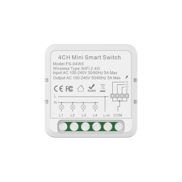 4 Gang WIFI Mini Smart Switch