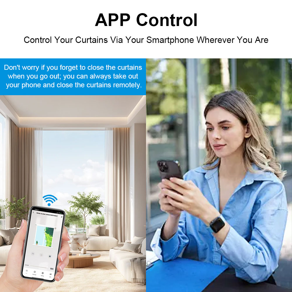 US Smart WIFI Touch Curtain Switch