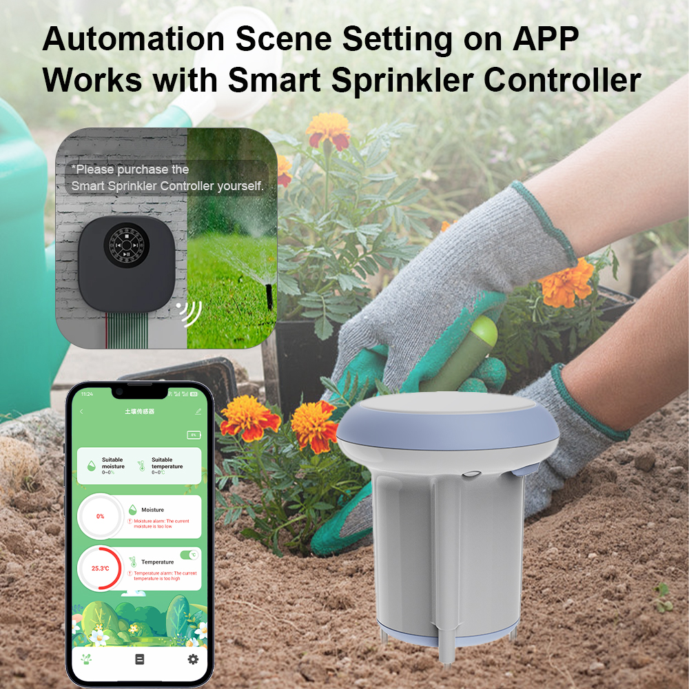 WiFi Smart Soil Moisture Temperature Sensor