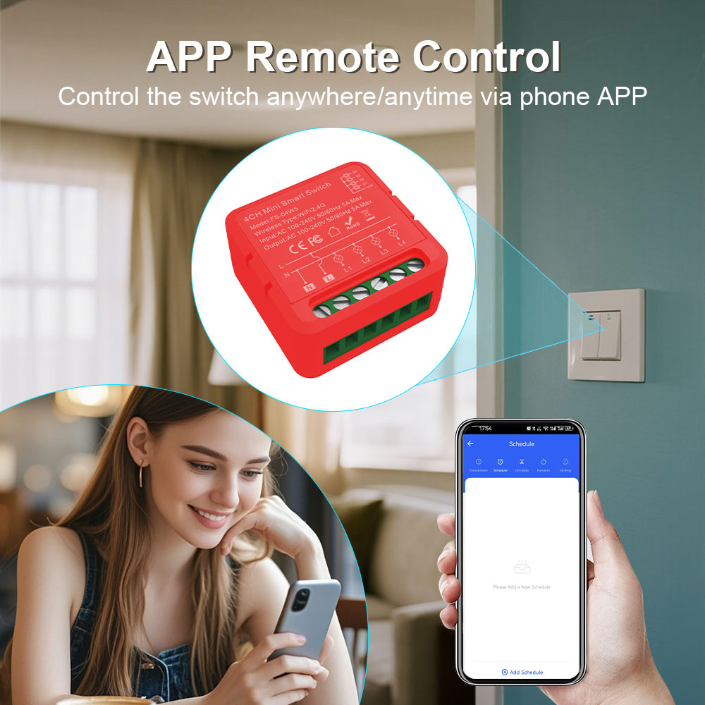 4 Gang Wifi Light Switch