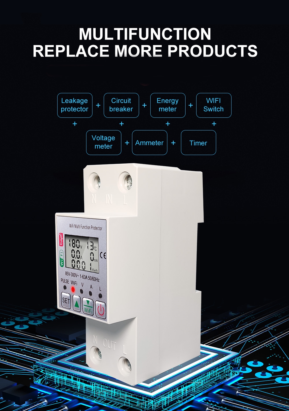 Din Rail Wifi Smart Energy Meter (1)