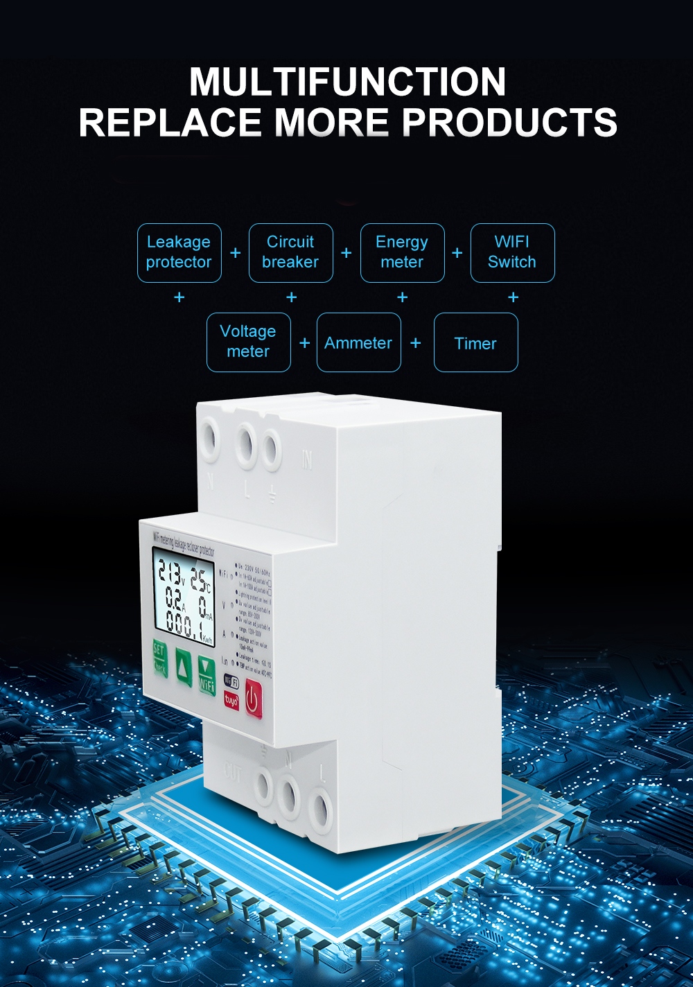 Din Rail Wifi Smart Energy Meter (2)