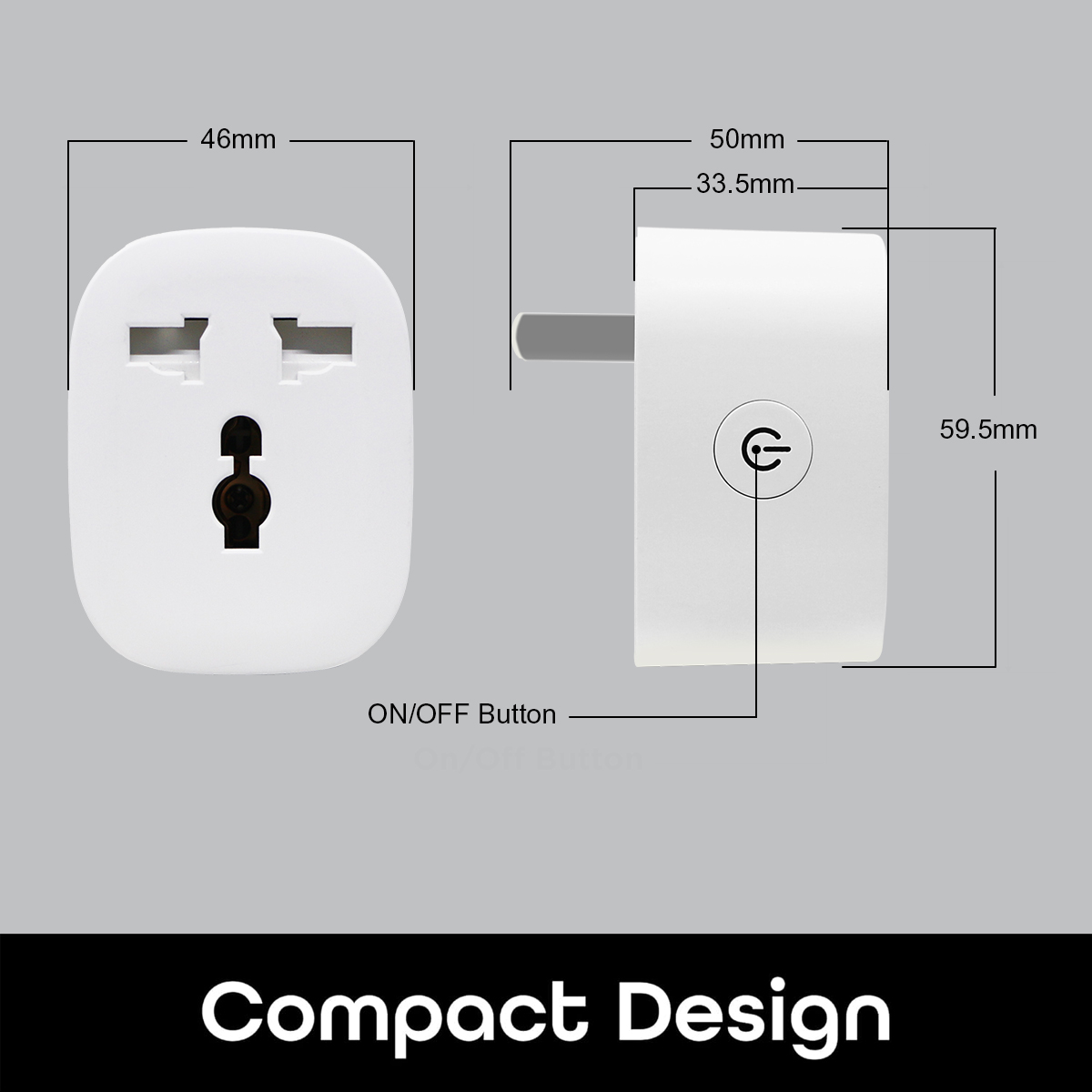 Universal WIFI Smart Plug With Energy Monitor
