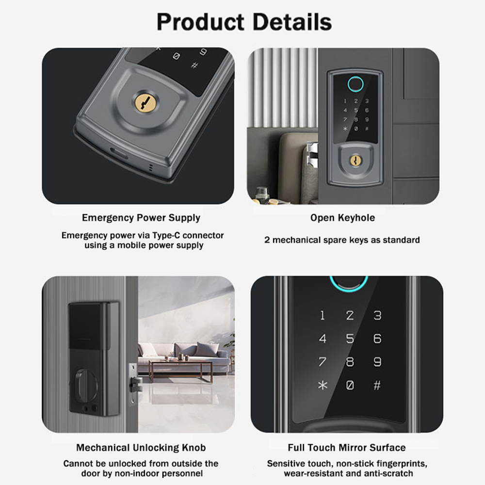 smart door lock deadbolt