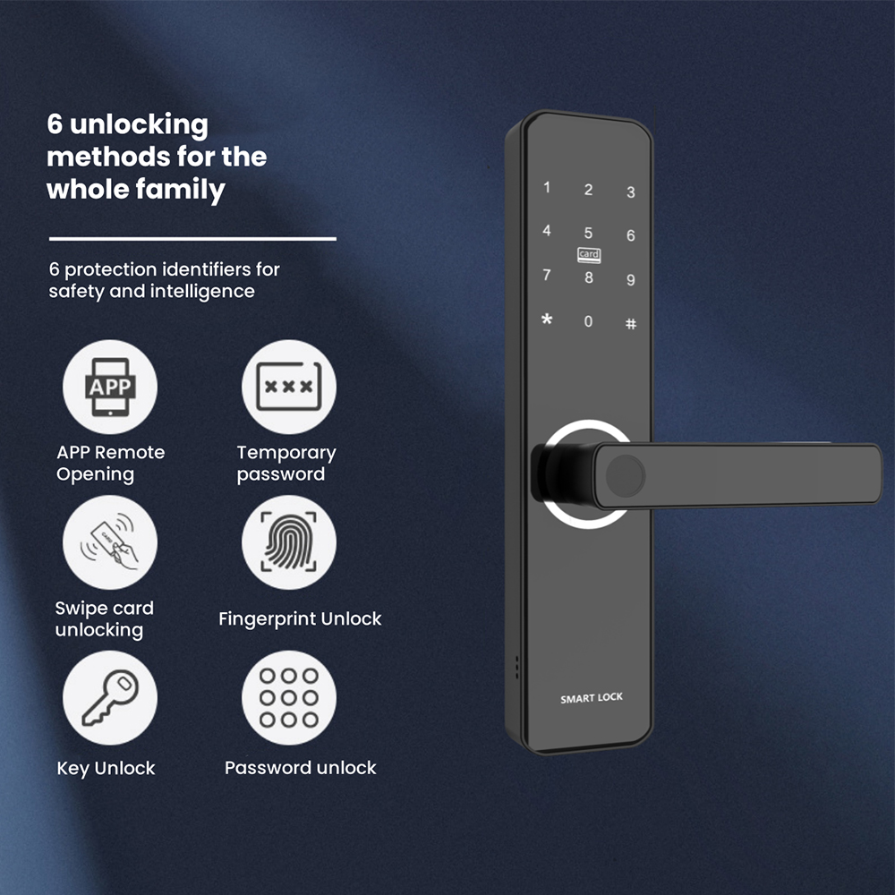 Smart WIFI Fingerprint Password Door Lock
