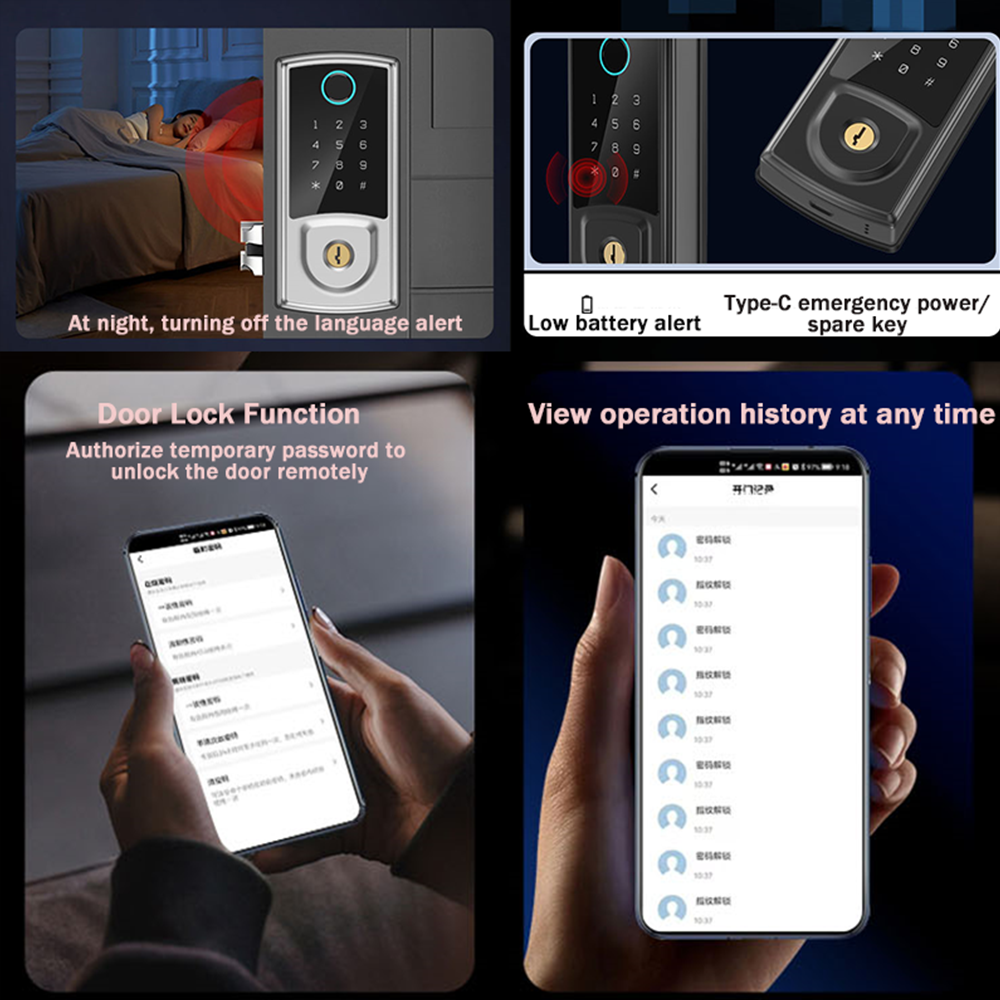 tuya smart door lock fingerprint