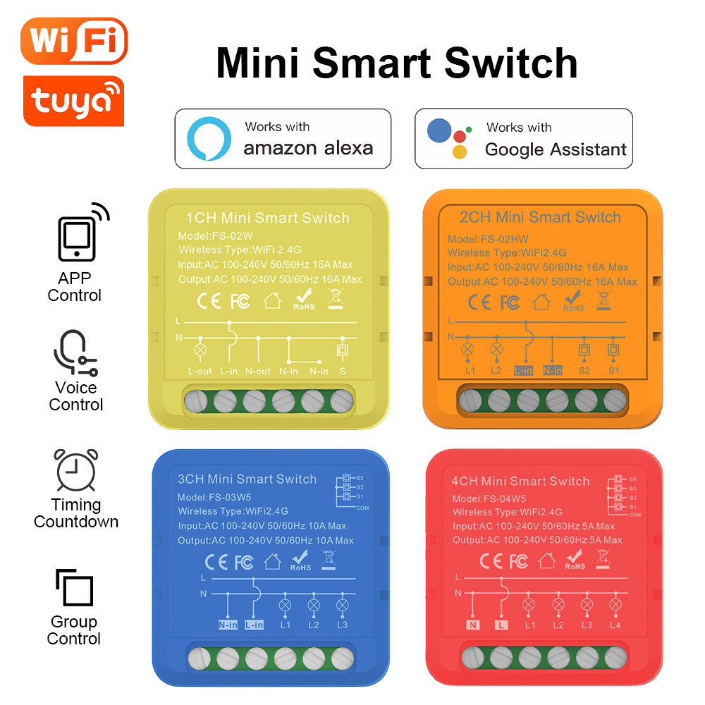 Wifi Light Switch 4 Gang