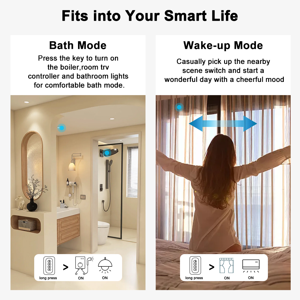 zigbee smart scene switch portable wireless 12 scenario remote control (2)