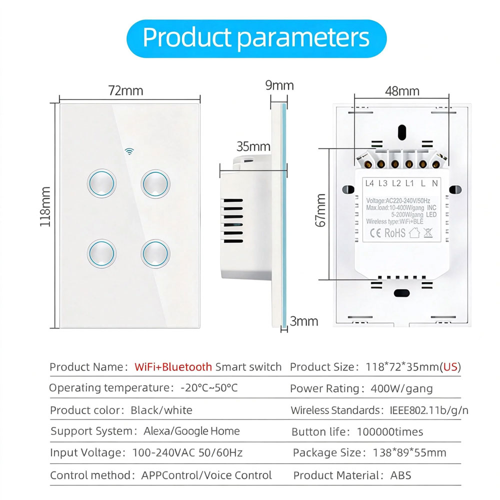 Black Wifi Light Switch (1)
