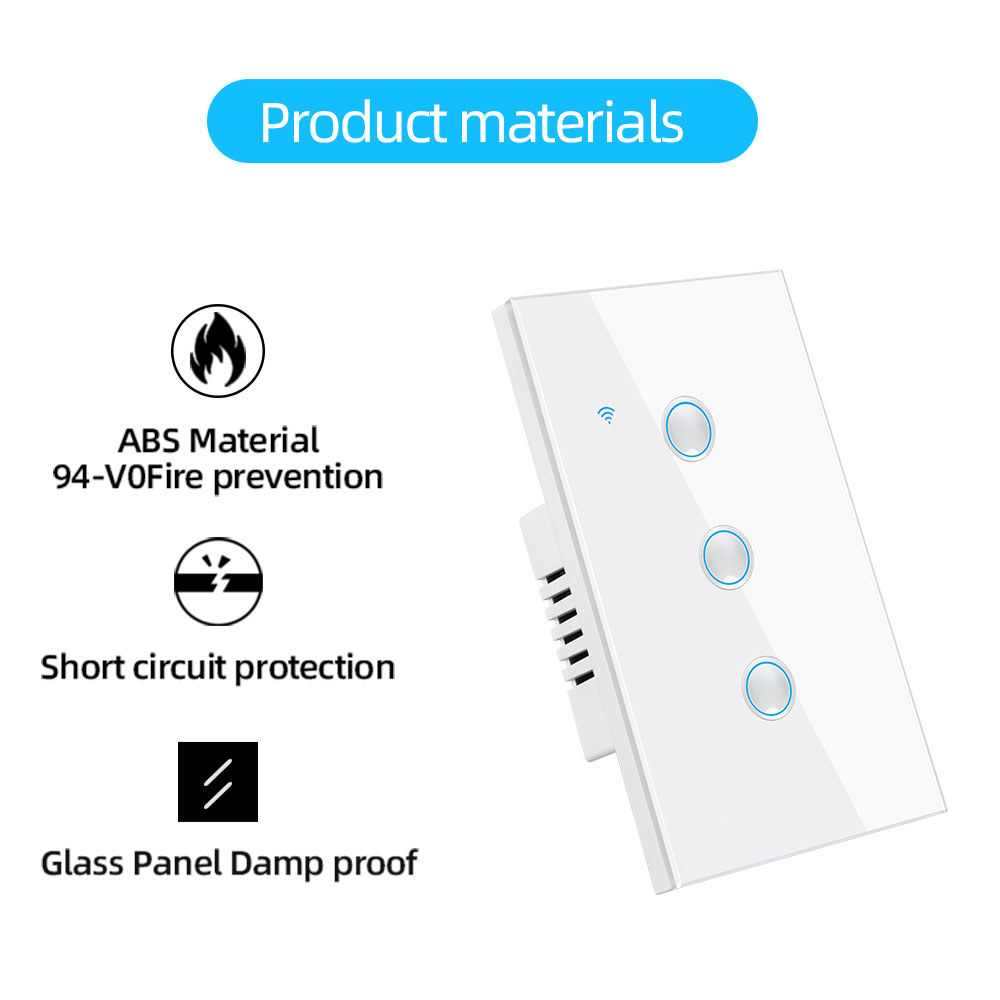 US Smart WIFI Concave Touch Panel Switch