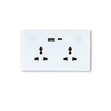 Universal Smart Dual Wall Socket with USB Port