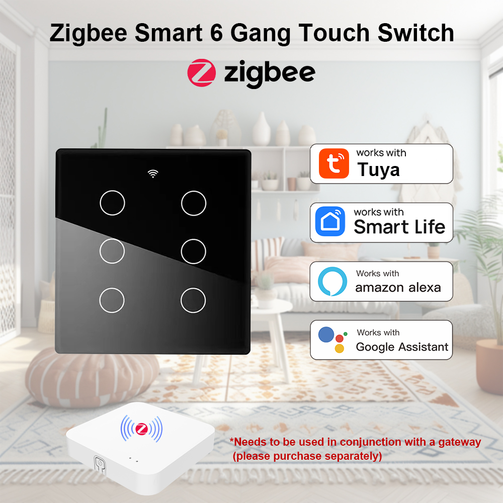 Brazil Zigbee Smart Wall Touch Light Switch Panel