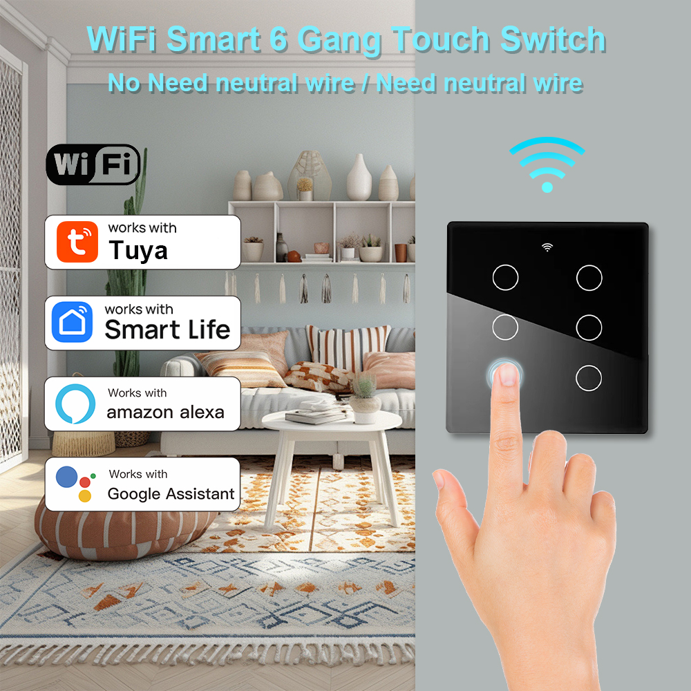 Brazil WIFI Smart Wall Touch Light Switch Panel