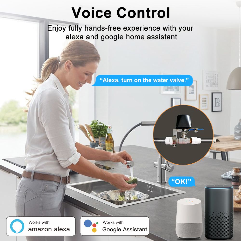 Zigbee Smart Gas Water Valve Controller