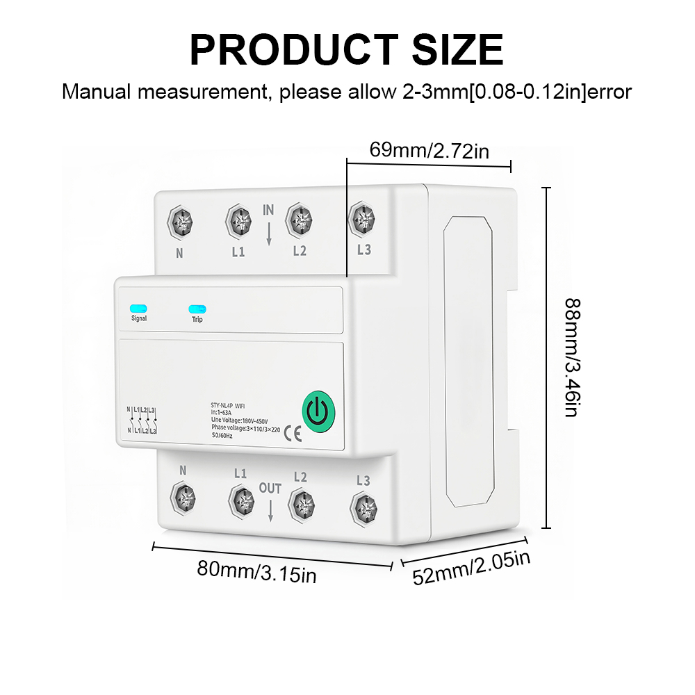 Tasmota 63a Smart Circuit Breaker (2)